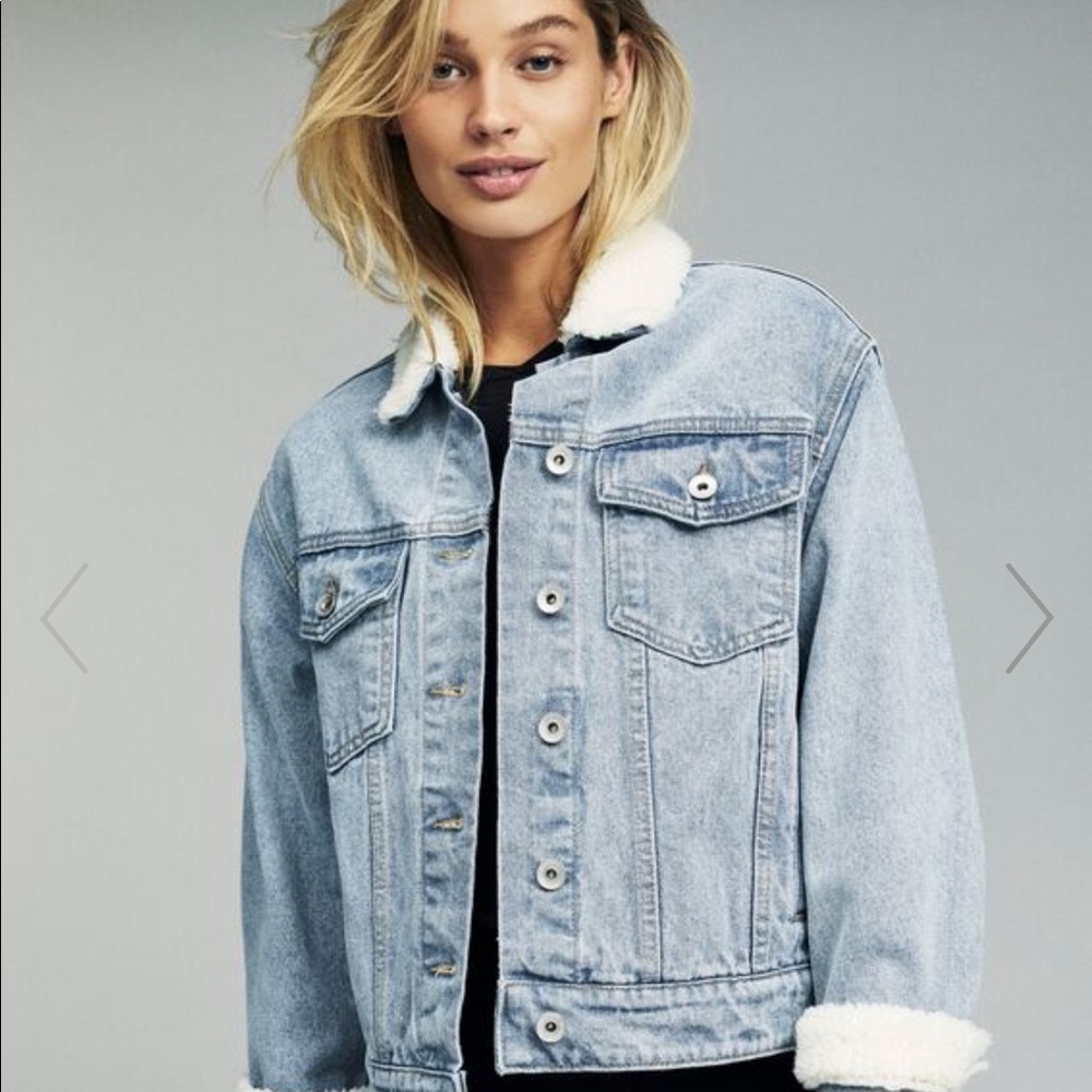 Sherpa denim jacket
